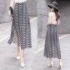 Summer Women's New High Waist Slimming Chiffon A-line Skirt Floral Half Length Skirt Medium Length Skirt