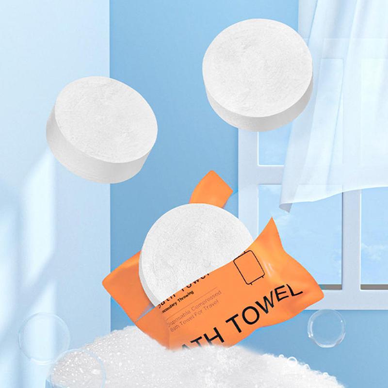 70x140cm Large Disposable Towel 7 or 14pcs Compressed Dry Bath Towels Soft and Portable for Travel Hotel Gym Beach Use