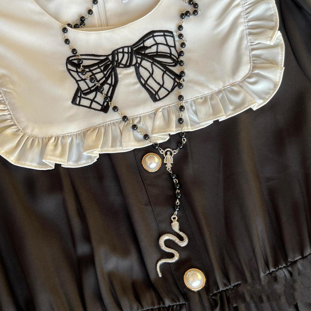 Gothic Punk Y2k Snake Pendant Necklace For Women With Alloy Chain Jewelry