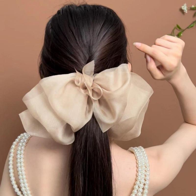 1 Stück Neue Koreanische Mode Bogen Haarnadel Einfarbig Elegante Haarspangen Kopfbedeckung Mädchen Kinder Haarschmuck