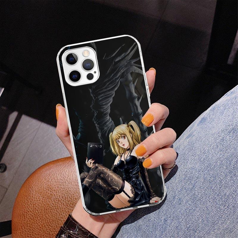 N-Note D-Death MisaMisa Phone Case For iPhone 17 Air 16 Pro Max 16E 15 + 14 Plus 11 12 13 Mini 7 8 SE Gift Print Cover Fundas
