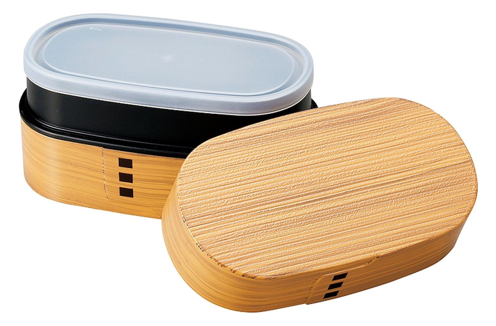 

Tatsumiya HAKOYA Japanese-Made Wappa Bento Box, Large, 900ml, Hinoki Wood