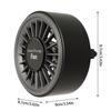 Car Fans USB Fan For Car Vent Portable Cooler Device With Colorful Light Scent Decoration For Truck RV Van Room Home Pickup