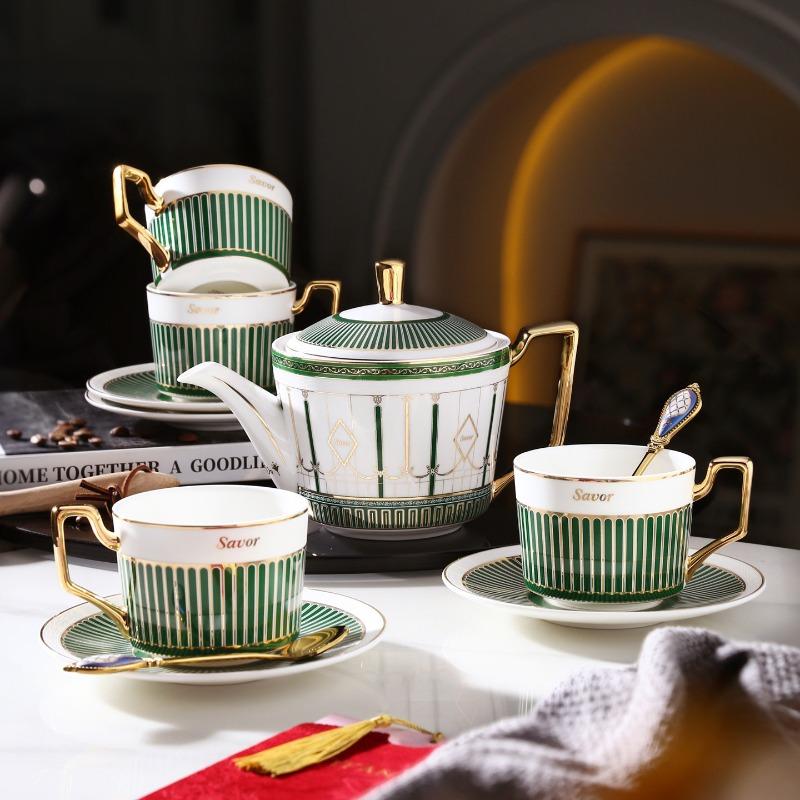 French Afternoon Tea Set Elegant Premium Ceramic Coffee Cup Gift Box Wedding Present Home Tableware Supplies