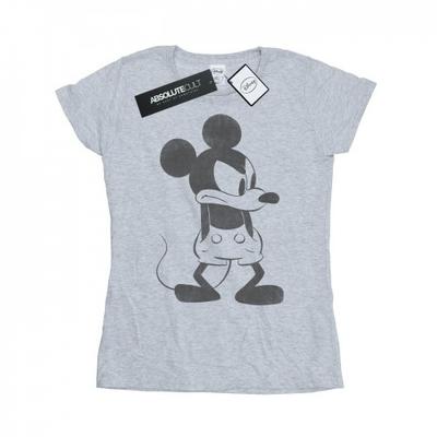 Womens/Ladies Mickey Mouse Angry Cotton T-Shirt