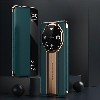 De Huawei Mate60rs Telefoonhoes Flip Cover Smart Extraordinary Master Is Geschikt voor De Mate 50/40 Pro Lederen Valbestendige Hoes
