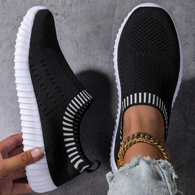 Lässige ausgehöhlte Sport-Sommer-Outdoor-Flachboden-Tennis-Mesh-Mode-Einzelschuhe für Damen Atmungsaktive vulkanisierte Schuhe