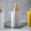 Ceramic Liquid Dispenser Refillable Container For Bath Essential Shampoo Soap Bottle