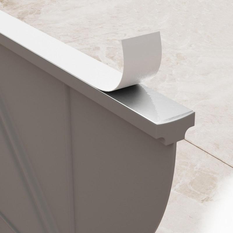 Bathtubs Corner Splashes Board Waterproof Shower Water Barrier Stopper Dry and Wet Separation for Bathroom