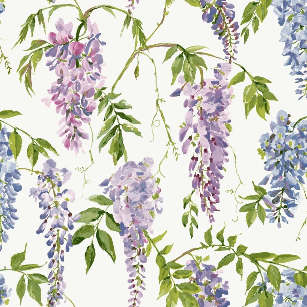 World of Wallpaper Wisteria Bakgrunn