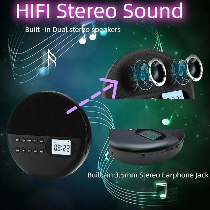 Compact Speaker with Music Playback Mini Music Player Speaker English Learning for Prenatal Education & English Study