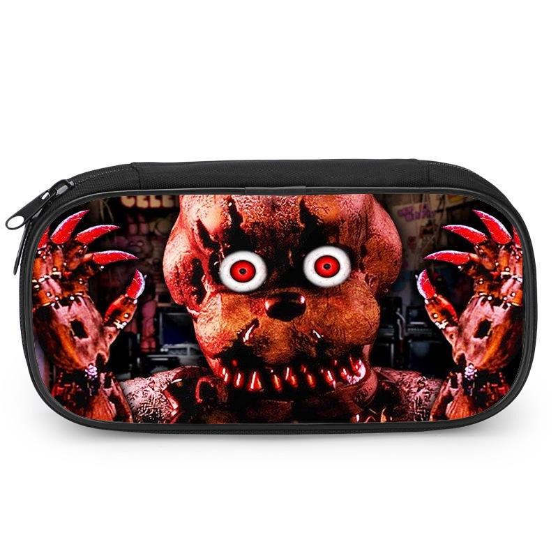 Five Nights At Freddys Pencil Case Kids Stationery Box Pen Storage Bag Boy Gift