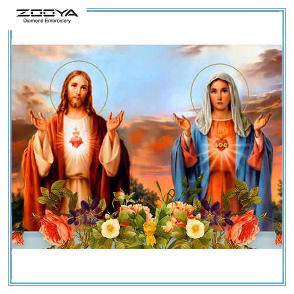 

ZOOYA DIY 5D Полный дрель Алмазная картина Религия Вышивка Крестом Мозаика Картина Домашний деко
