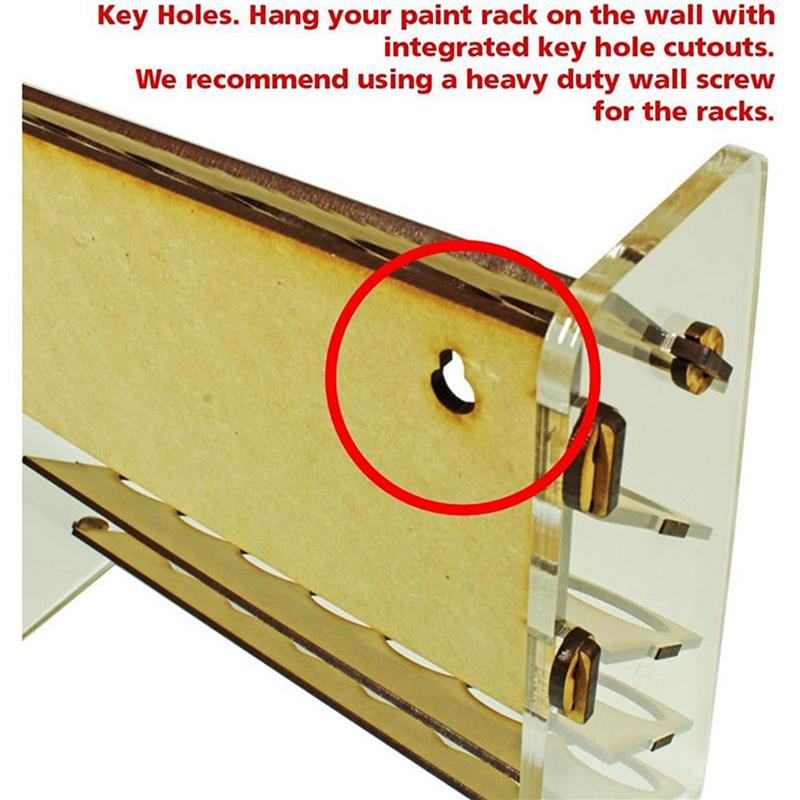 2X Craft Paint Storage Modular Wooden Paint Organizer - Holds 35 Bottles Of Paints Miniature Stands