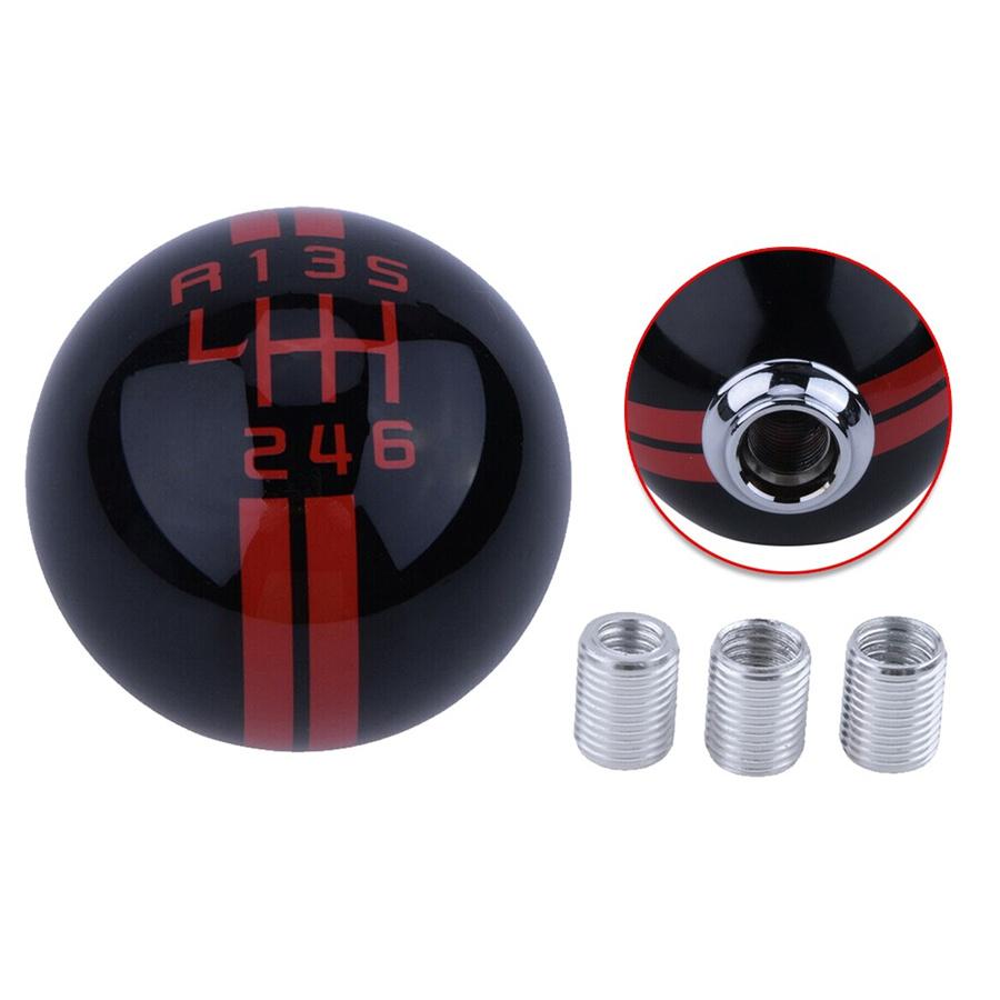 Manual Gear Shift Knob Shifter Black Round Ball For Ford Mustang Gt500 6 Speed