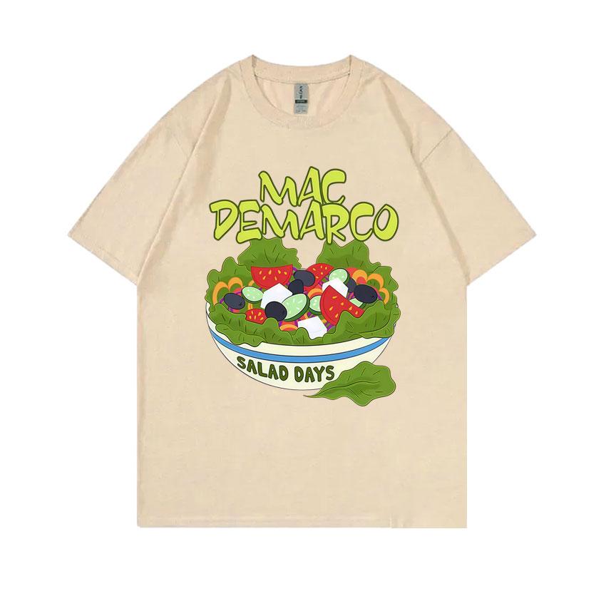 Mac Demarco Salad Days Magliette Grafiche Unisex Donna Casual Cotone Vintage Manica Corta T-Shirt Unisexs Moda Arte Estetica Maglietta