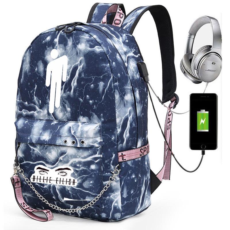 Backpack Star L Empty USB Charging Travel Backpack Student Bag