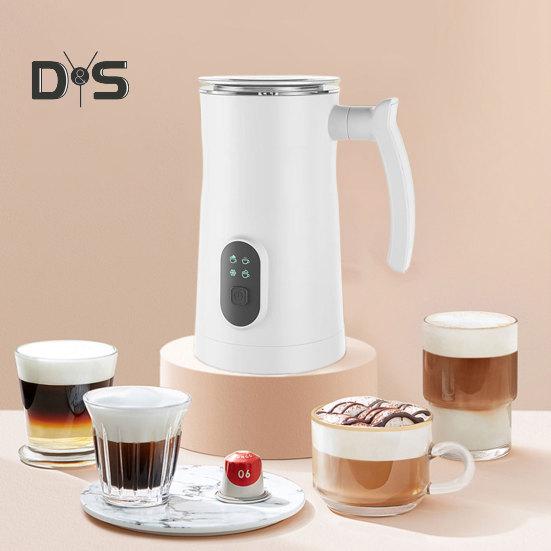 

Электрический вспениватель молока, большая емкость, низкий уровень шума, мыть в посудомоечной машине, безопасен, антипригарный дизайн, вращается на 360 градусов, вилка европейского стандарта, автоматический генератор теплой и холодной пены EU белый