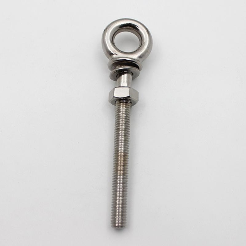 Heavy Duty Steel Eye Bolt Set Multipurpose Eye Bolts Lifting Eye Bolts Robusts Eye Bolts Simple Install for Lifting
