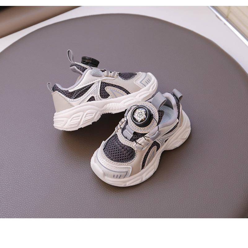 Children's sports shoes boys' shoes spring new medium and small children's mesh casual shoes running shoes girls' dad shoes