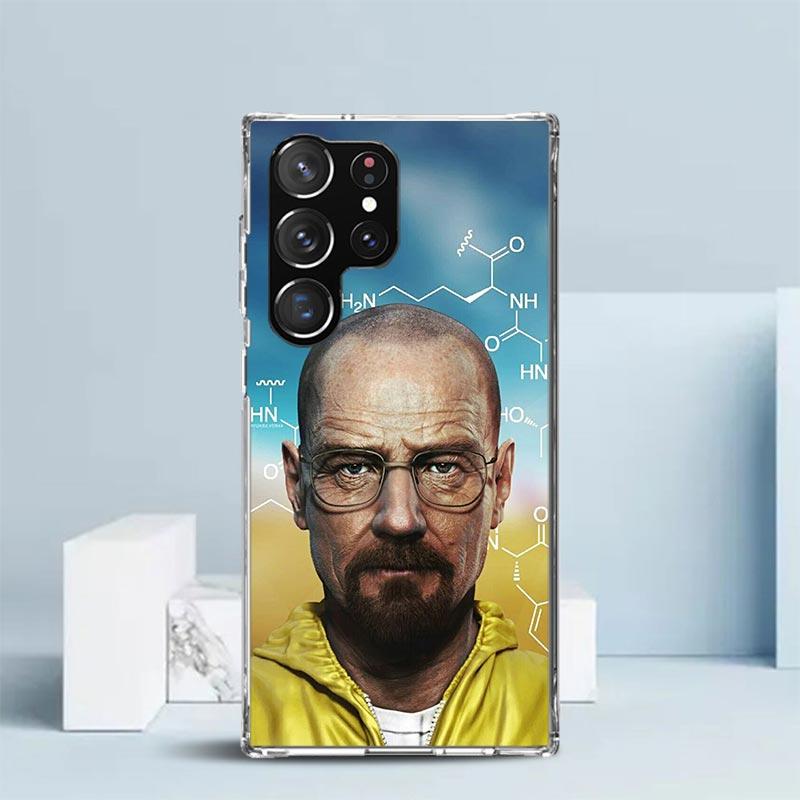 Breaking Bad WalterWhite Phone Case For Samsung Galaxy S24 S25 Edge S26 Ultra S22 S23 Plus S21 + S20 FE Soft TPU Back Cover Gala