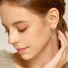 Circle Q One-Touch Silver Earrings GISVEE107