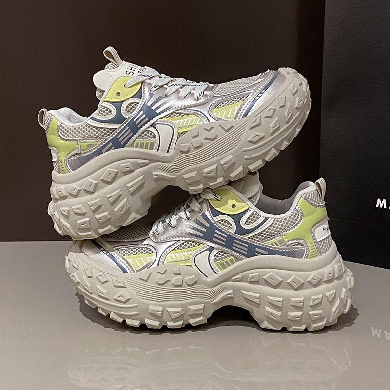 Korean version of the new dad shoes women's 2025 autumn student sports running shoes casual thick-soled heightening women's shoes BN8807
