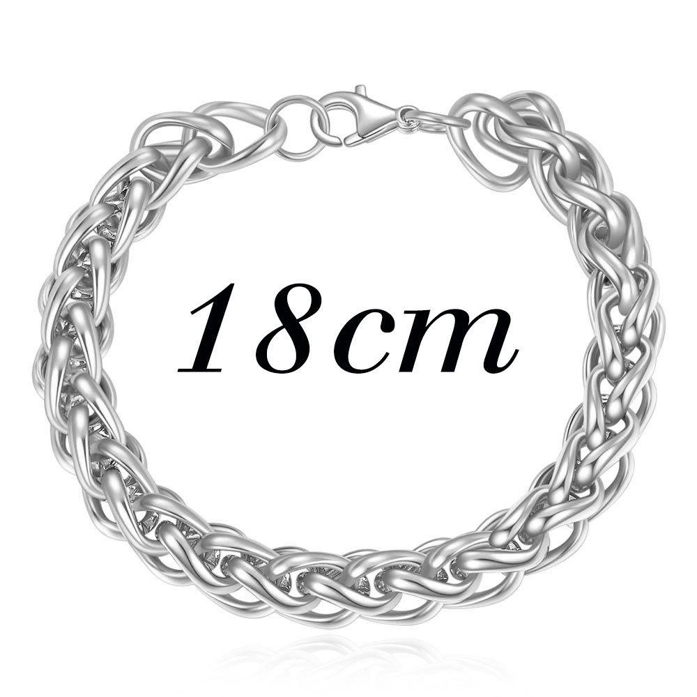 8MM Stainless Steel Basket Chain Men s Fashion Bracelet