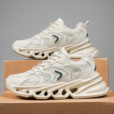 Herrenschuhe in Übergröße Frühjahr 2025 neu High-End Casual Lauf-Sportschuhe dicke Sohle erhöhend Dad Trendschuhe
