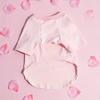 Pink Love Heart Print Comfortable Dog Shirt Valentines Day Dog Shirt Dog T-Shirts Pet Clothes for Puppy Cat and Small Dogs