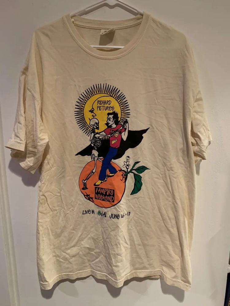 Группа Vampire Weekend Live In White Shirt Унисекс Концертный S to 5XL QA904 Унисекс Футболка XXL
