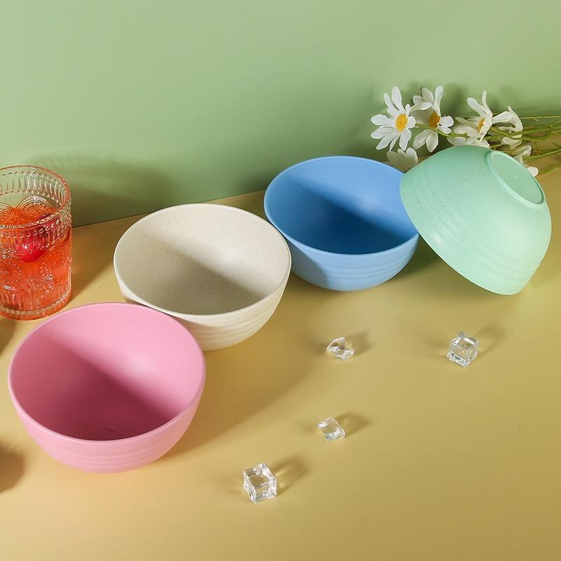 Wheat Straw Degradable Bowl, Student Dormitory Household Food-grade Plastic Bowl, Instant Noodle Bowl, Soup Bowl, Eating Rice Bowl