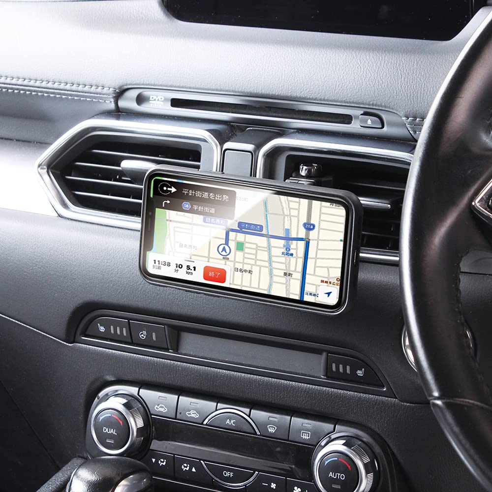 Tsuchiya Yac MAGPITTO Air Conditioner Type Car Interior Accessories ZE-65 2, Black/Silver,