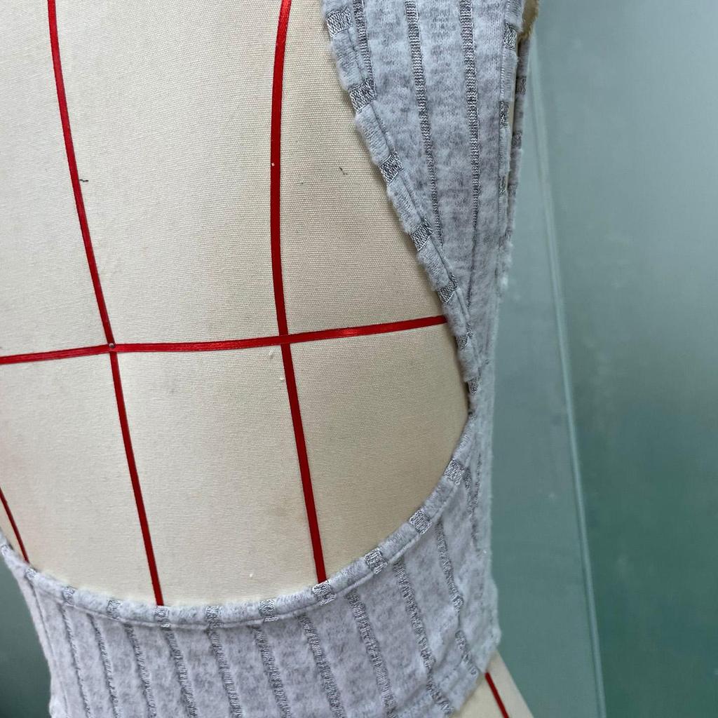 Women Spring Summer Solid Color Elastic Knit O-Neck T-shirt Three Quarter Sleeves Slim Backless Short Top S-XL