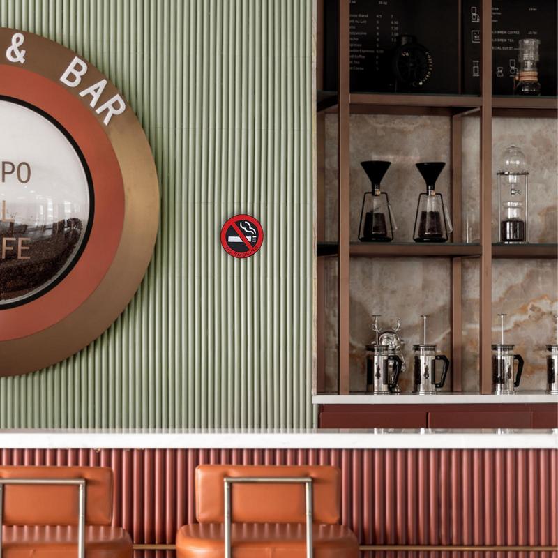 Car Stickers Silicone Styling Round Red Sign Decal Universal Auto Motorcycle Wall Interior Accessories