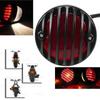 Retro Grille Metal Taillight for Harley XL883 Cruiser - Large Round Brake Light
