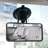 Wide-Angle Rearview Mirror Universal 360° Rotates Adjustable Suction Cup Car Interior Rear View Mirror