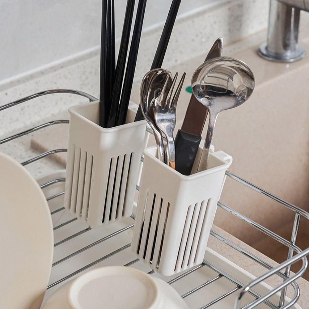 

Hanging Tableware Holder Multifunctional Tableware Storage Rack for Kitchen B