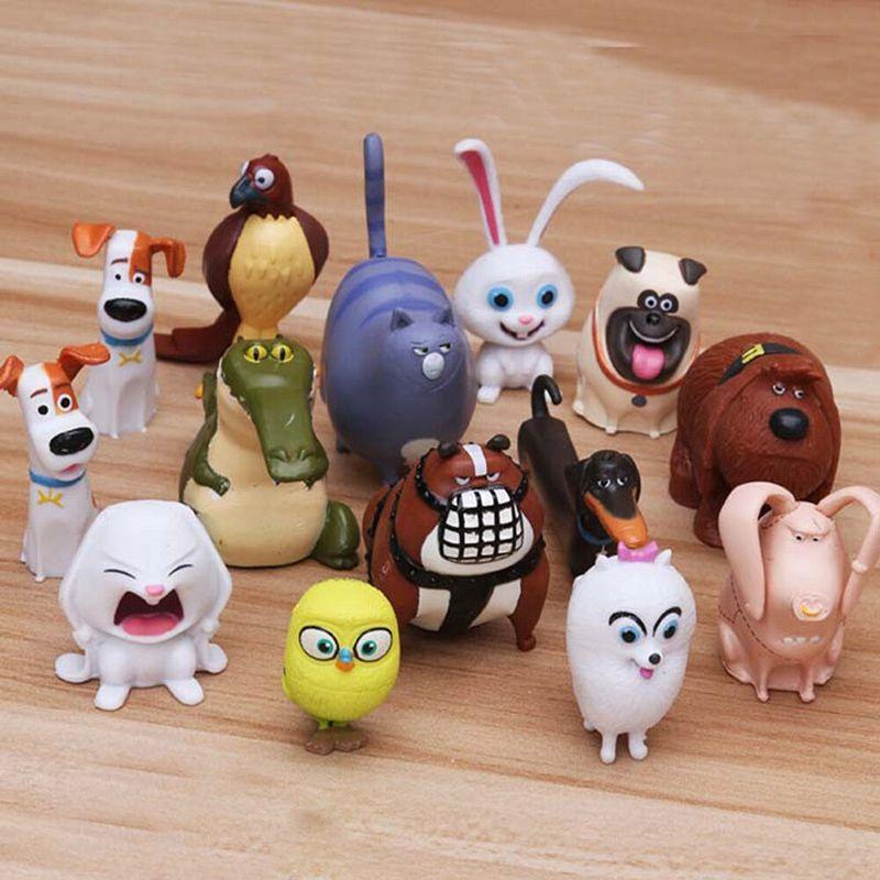 Secret The Life Of Pets Max Snowball Duke Gidget Action Figure Toys 14 Pcs