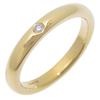 TIFFANY&Co. Wedding 1P Diamond Ring Elsa Peretti K18 Yellow Gold/diamond #4.9(US Size) 3.9g Women Used