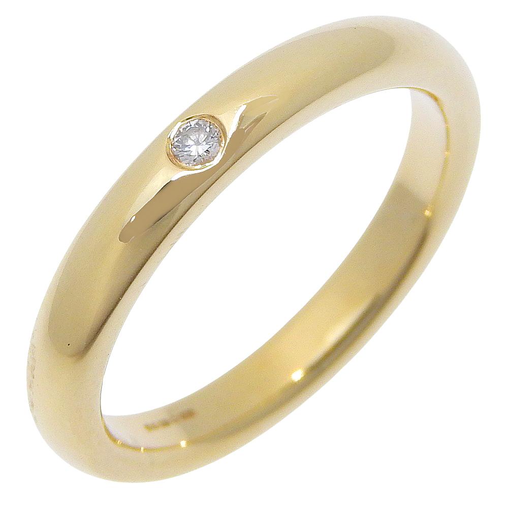 

TIFFANY&Co. Весільна каблучка з 1 діамантом Elsa Peretti K18 жовте золото/діамант #4.9(Розмір США) 3.9г Жіночий Вживаний