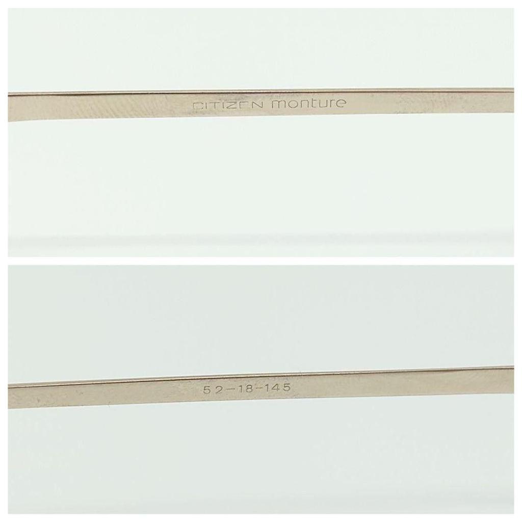 Used CITIZEN monture Citizen eyeglass frames two-bridge gold men no lens
