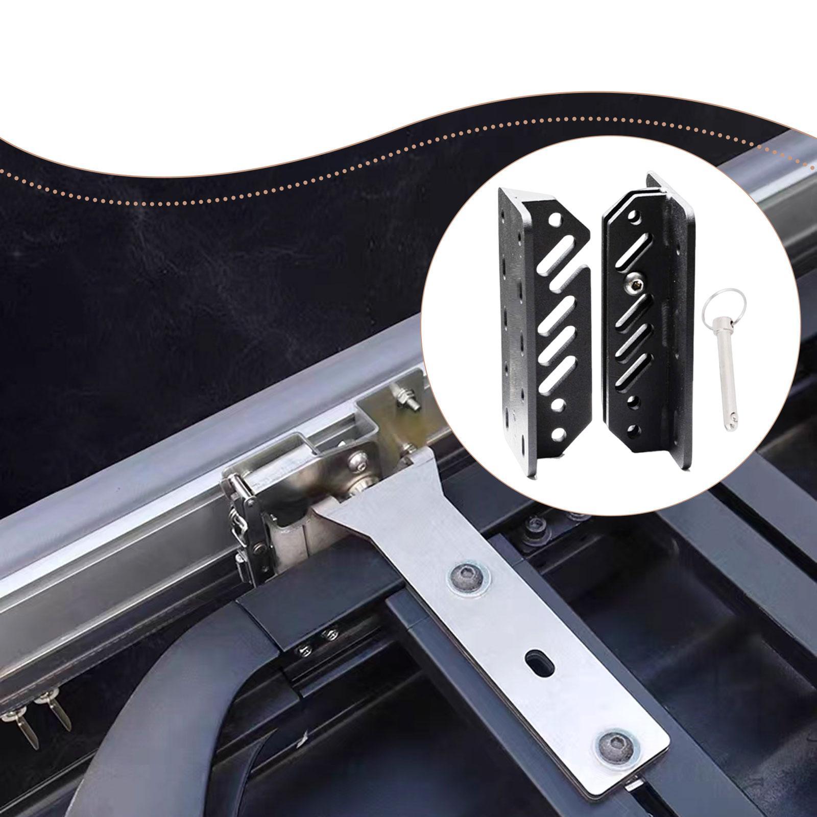 

Awning Bracket Wind Resistant,Steel Easy Installation Repair Parts Black,Quick Setup Hardware Shade Canopy Support Accessories