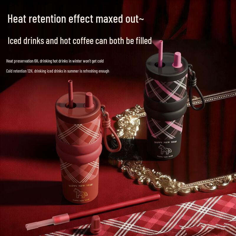Shangqi Ceramic Lined Insulated Straw Cup