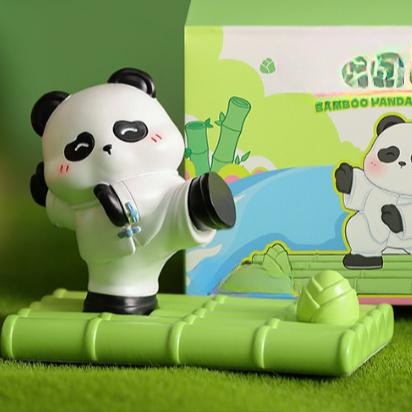 Creative Panda Resin Phone Stand Cartoon Desktop Portable Tablet Stand Home Cute Fun Ornament Gift Cartoon Panda Ornament
