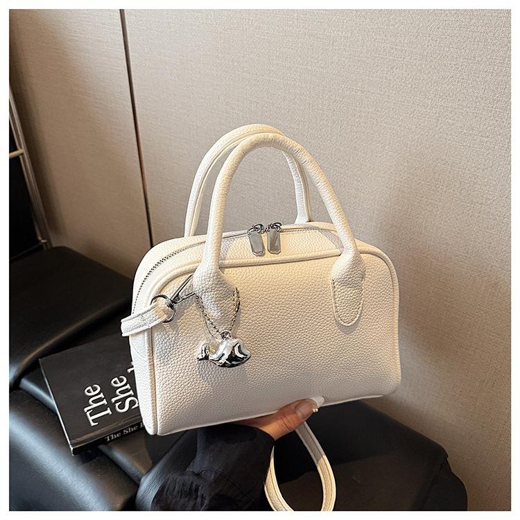 Simple Solid Color Handbag Women's Spring Summer New Versatile Shoulder Bag Fashion Commuter Messenger Bag