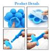 Stampo in Silicone per Gelato a Bastoncino Fai da Te a 7 Fori, Pallina per Gelato, Stampini per Popsicle, Frullati di Frutta per Bambini, Accessori per la Cucina di Casa