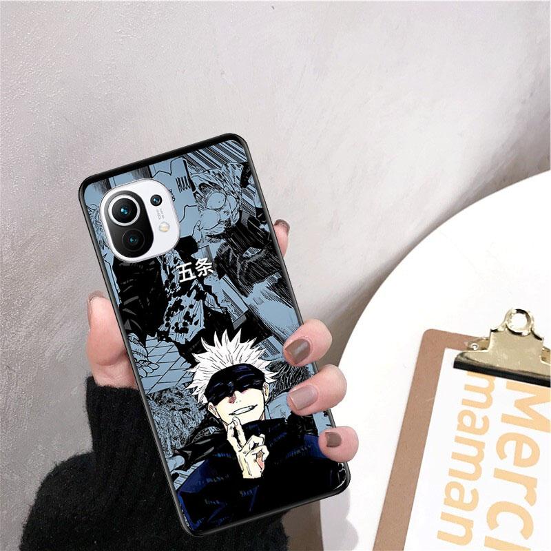 Jujutsu Kaisen Yuji Satoru Gojo Hülle für Xiaomi 12 Mi 10T 11T 11 Pro 10 10T 11 lite 10pro 11Ultra Poco X3 Pro Poco F3 M3