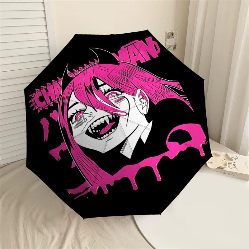 

1PC Chaos Van Automatic Open/Close Umbrella with Windproof, 8-Rib Sturdy Canopy, Durable Ribs, Fashionable Design, Outdoor Accessory, Fun Prin, Holida