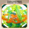 Non-Toxic 3D Luminous Edition Maze Mini Magic Jigsaw Puzzle Intelligence And Creative Game Iq Gift Display Stand Suitable For Kids And Adu